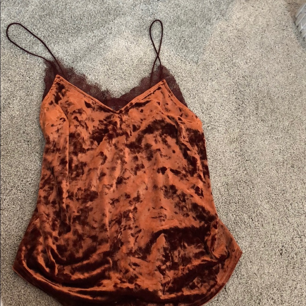 Velvet going out top